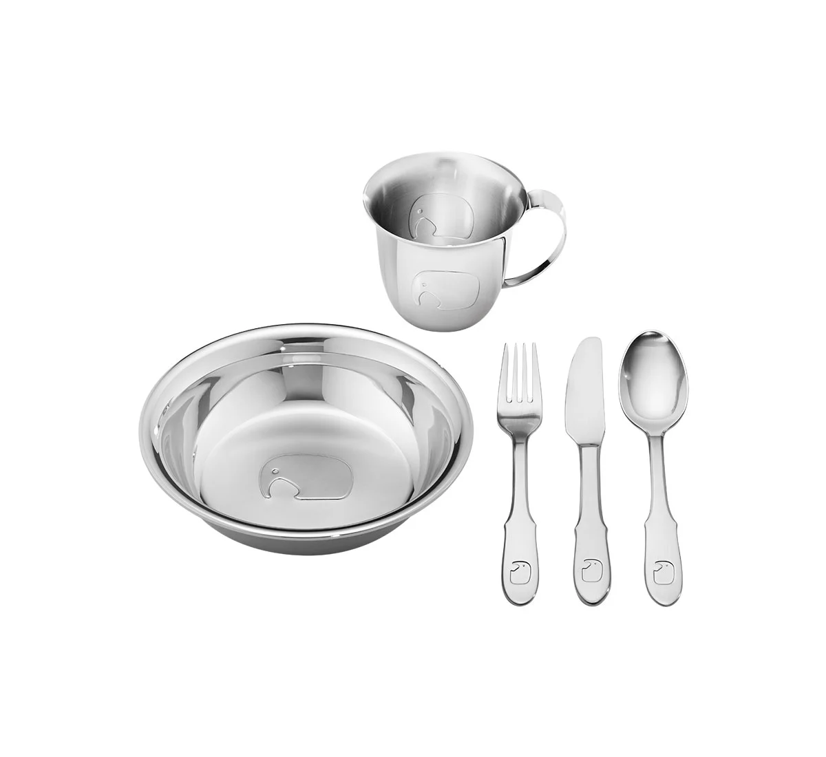 Georg Jensen Elephant Set Stoviglie per Bambini