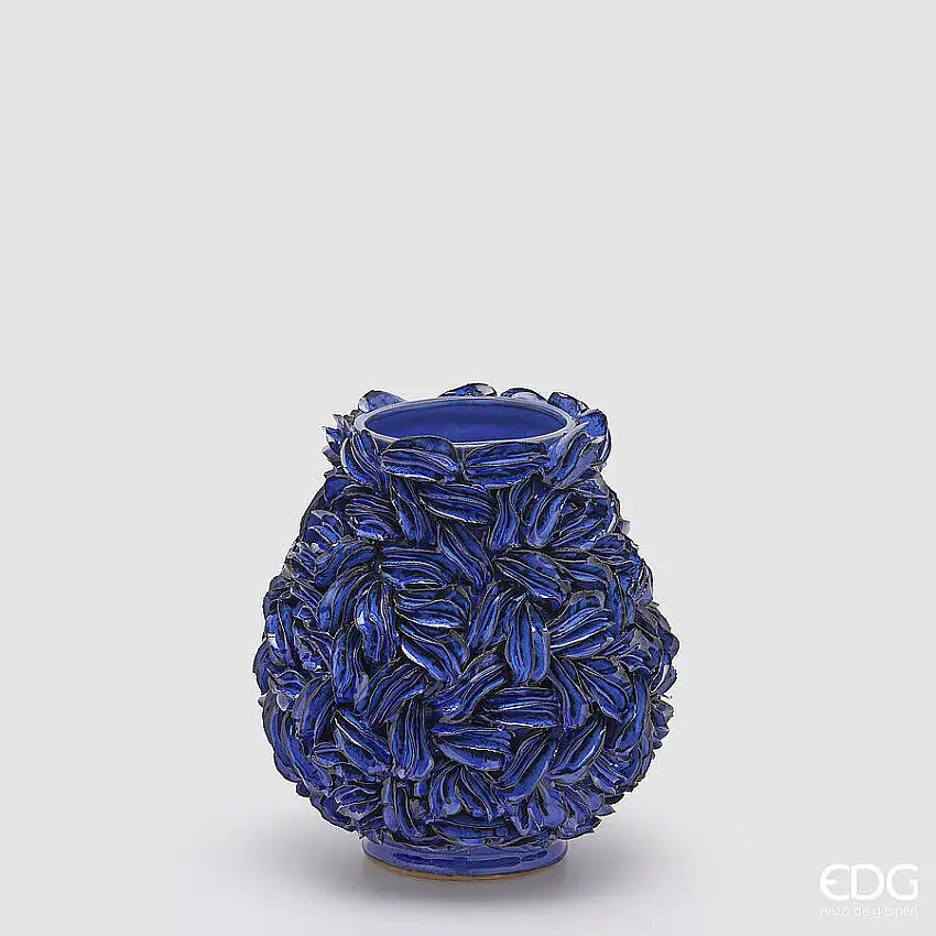 EDG Enzo De Gasperi Vaso Freaky alghe Bombato | H 20.5 Ø 19 cm