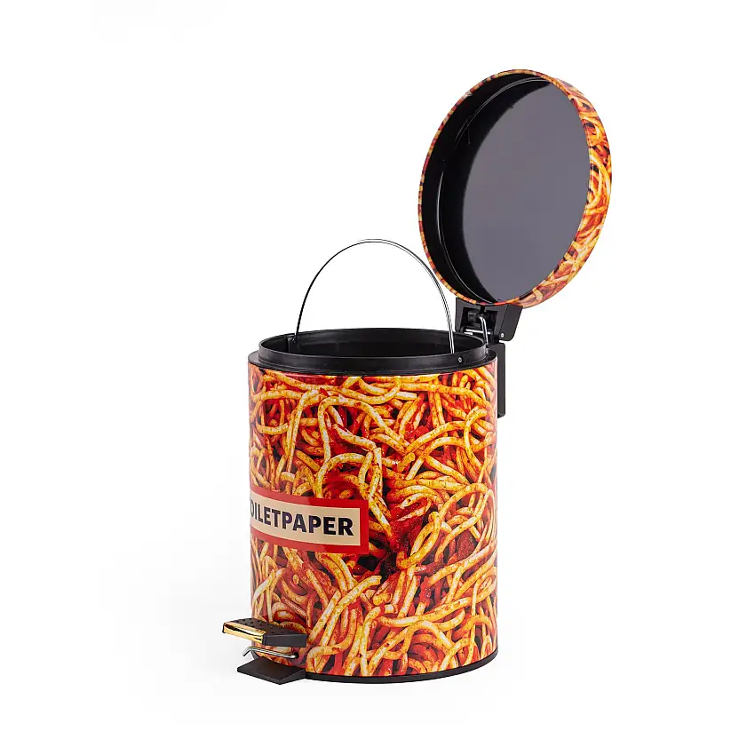 Seletti pattumiera in metallo Lt.5 Toiletpaper Home