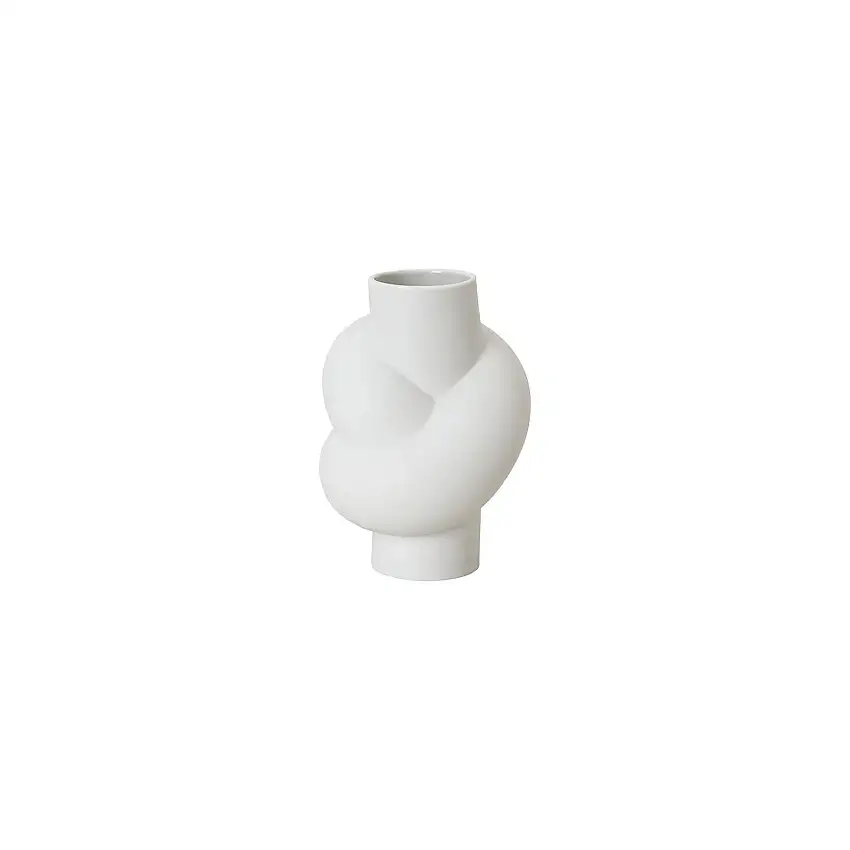 Rosenthal | Vaso Node in porcellana smaltato bianco opaco