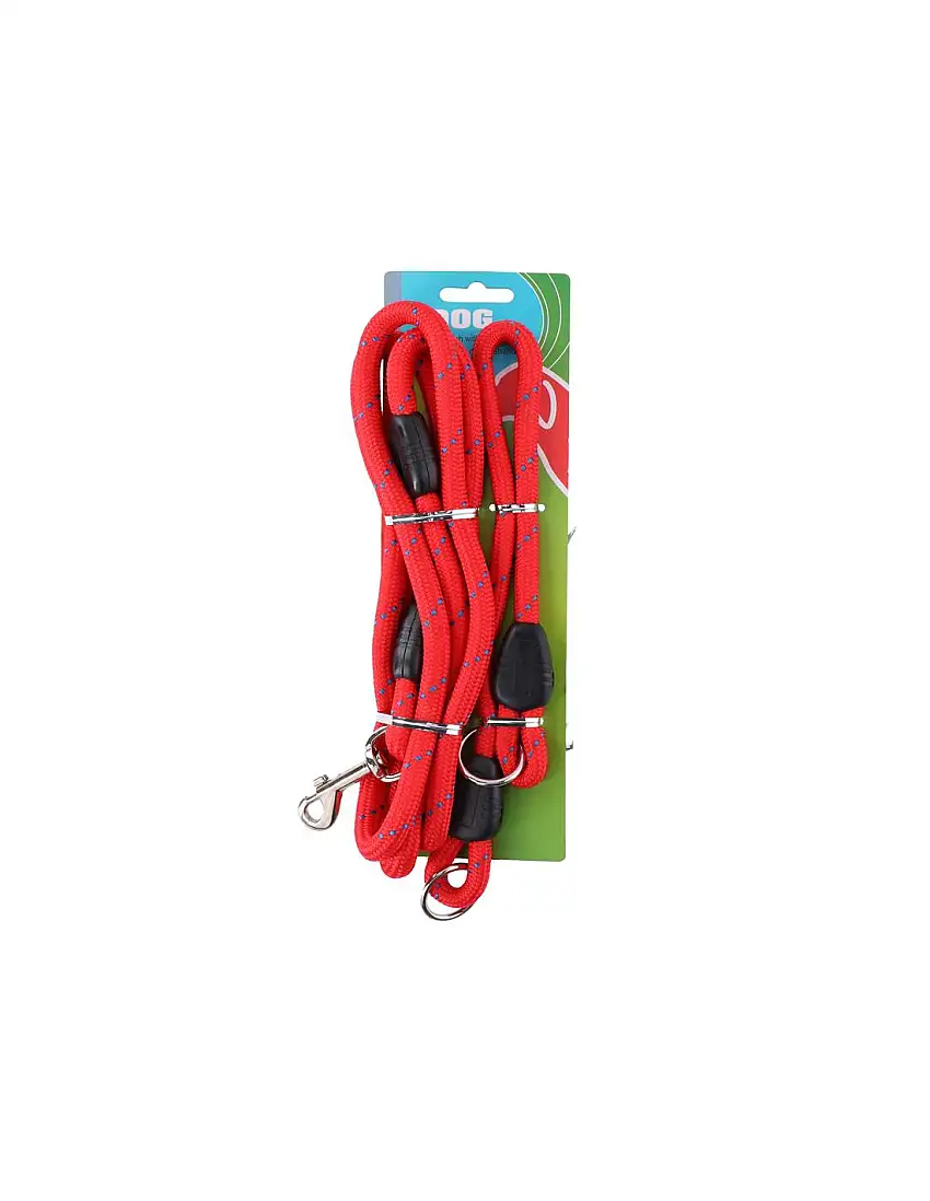 150 cm leash + 45 cm collar (red)