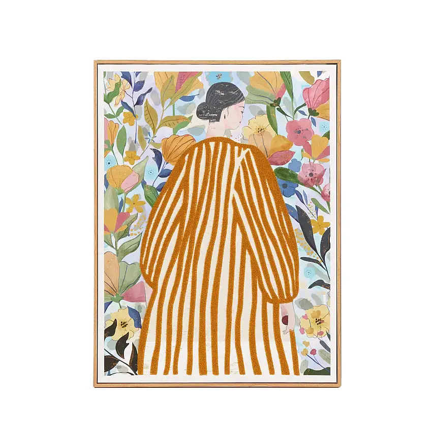 L'Oca Nera Quadro 60x80 cm con cornice champagne