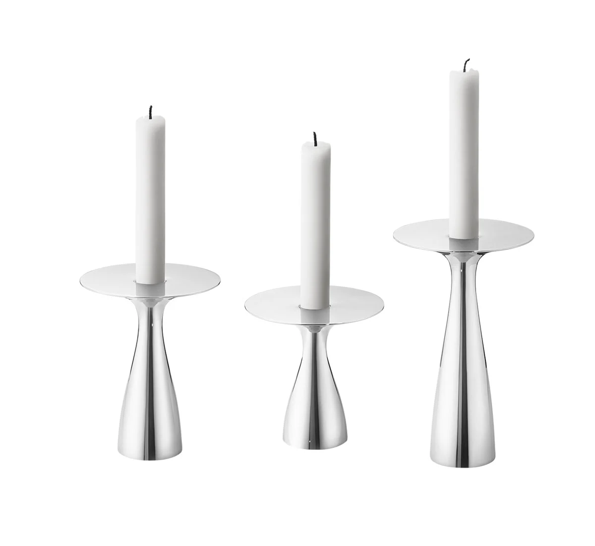 Georg Jensen Alfredo Portacandela Set da 3 pz