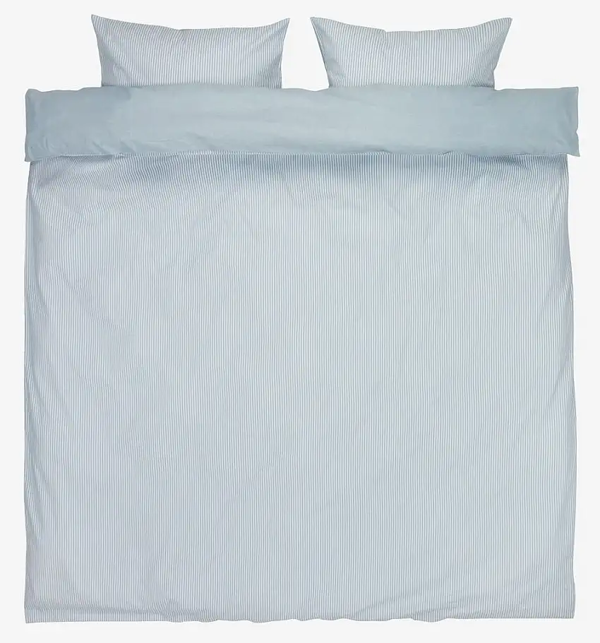 Completo copripiumino SHEILA Filo tinto 240x220 cm blu
