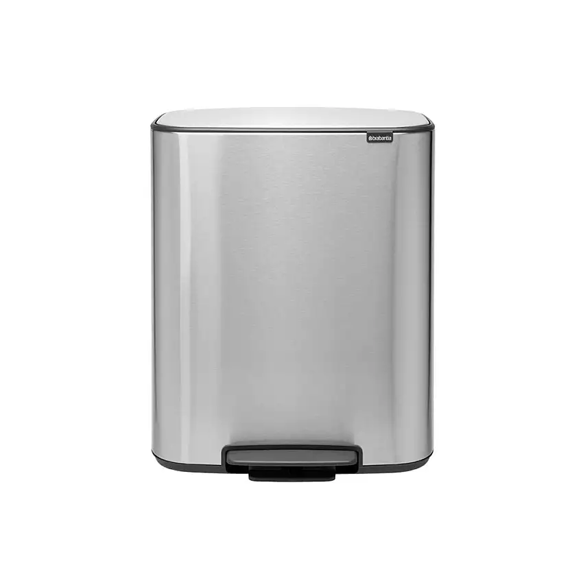 Pattumiera a pedale BO 60 l, acciaio opaco, Brabantia