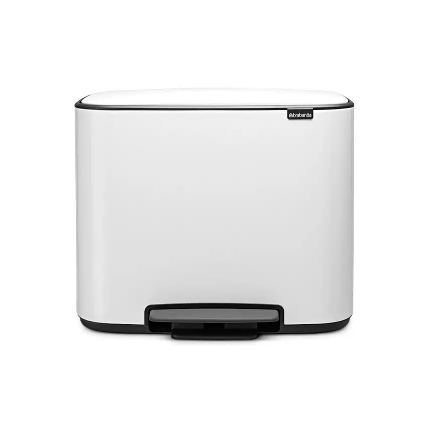 Pattumiera a pedale BO 3 x 11 l, bianca, Brabantia