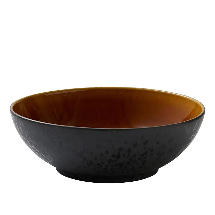 Insalatiera 30 cm, nero/ambra, Bitz