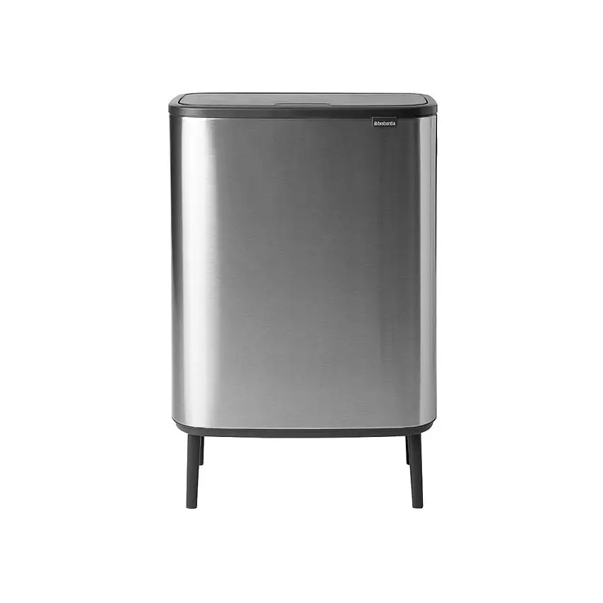 Pattumiera touch BO 2 x 30 l, acciaio opaco, Brabantia