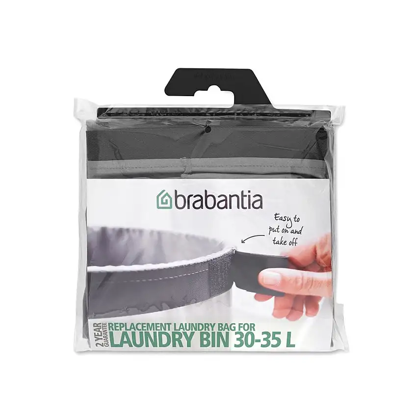 Sacco di ricambio per cesto portabiancheria BO 30-35 l, grigio, Brabantia