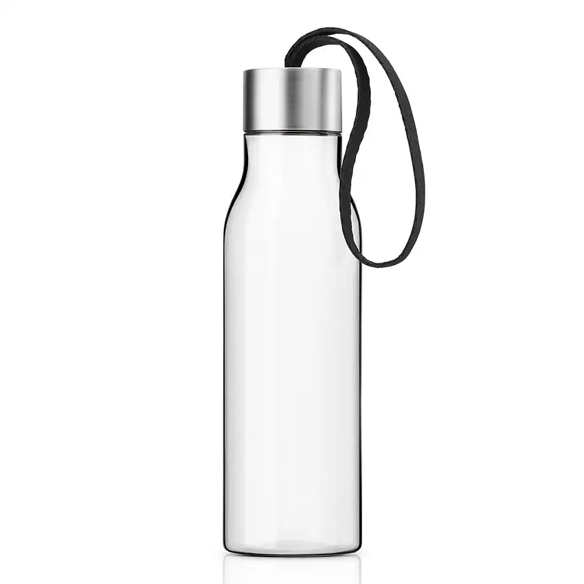 Borraccia 500 ml, con cinturino nero, plastica, Eva Solo