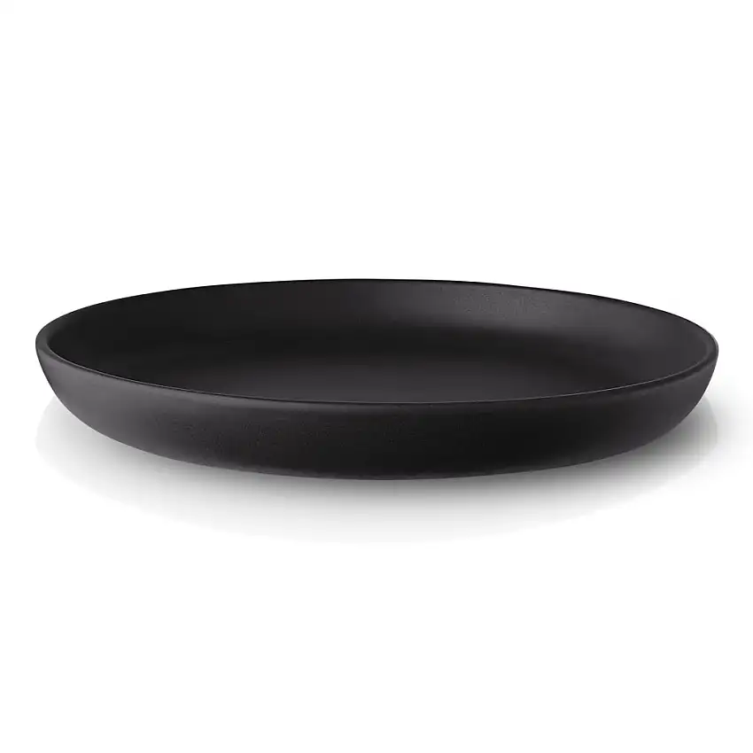 Piatto piano NORDIC KITCHEN 25 cm, nero, gres, Eva Solo