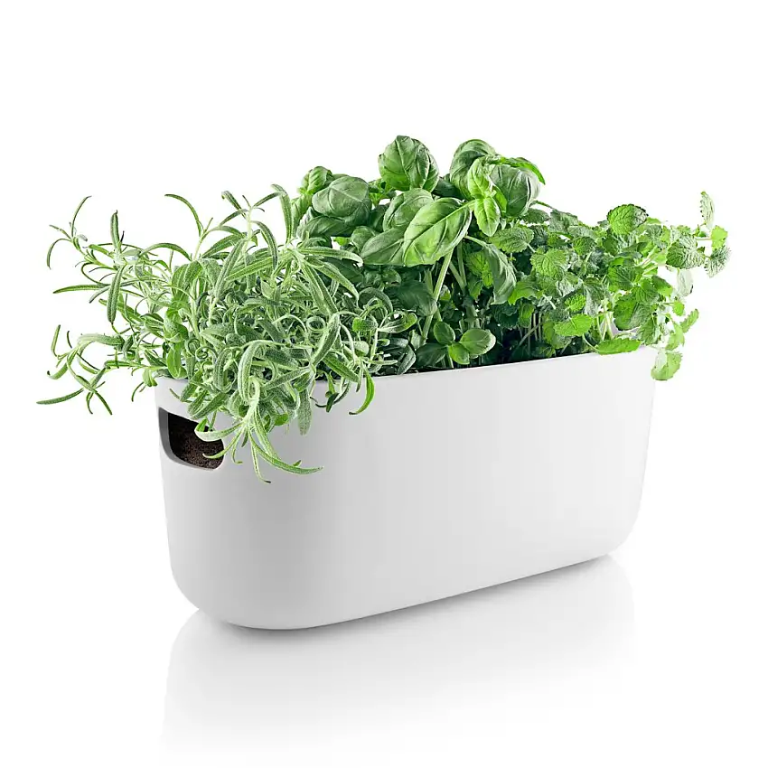Vaso autoirrigante 31 cm, bianco, ceramica, Eva Solo