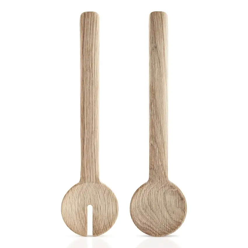 Set cucchiai da insalata EVA TRIO, legno di rovere, Eva Solo