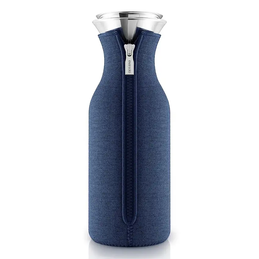 Caraffa acqua 1 l, con coperchio isolante, blu nautico, Eva Solo