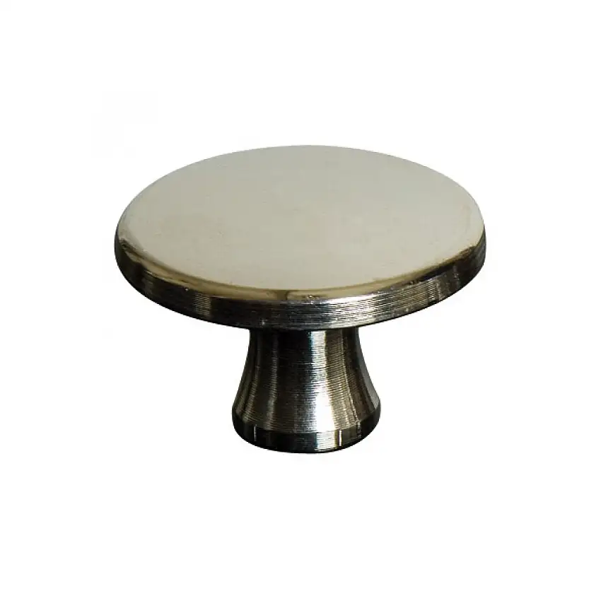 Manico tondo per coperchio nichelato grande, Staub