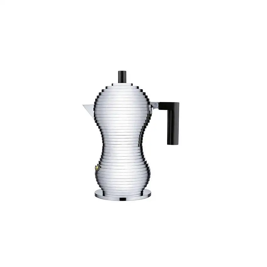 Caffettiera da cucina PULCINA 70 ml, manico nero, Alessi