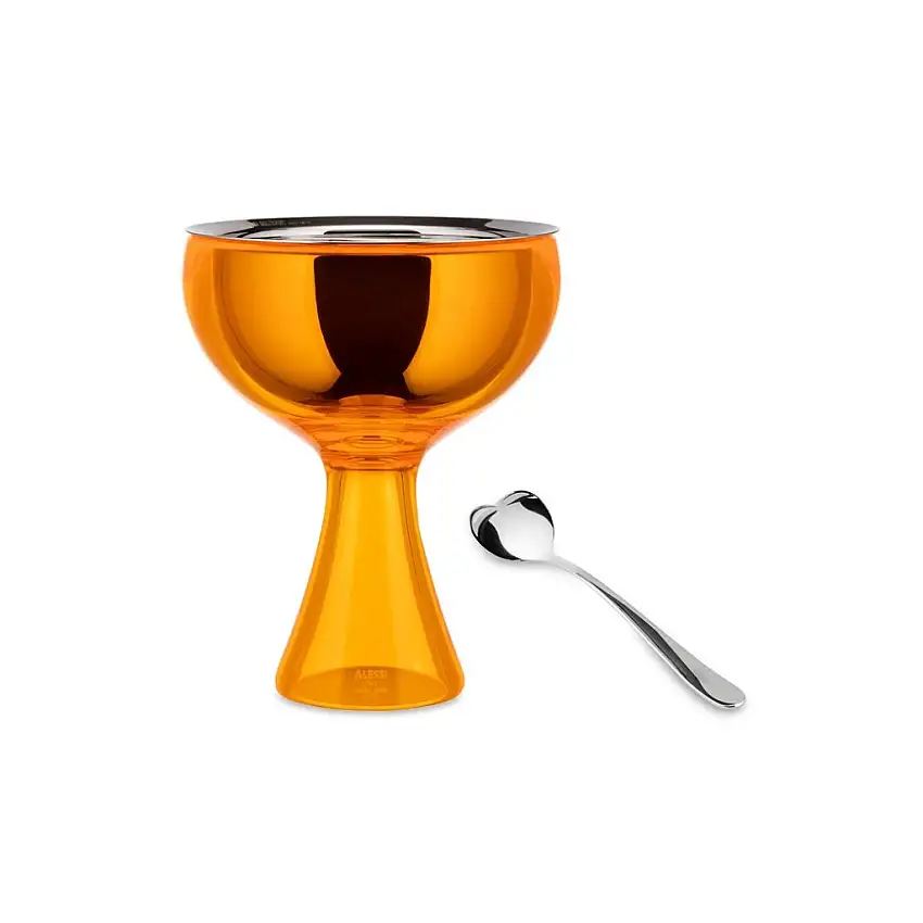 Coppa gelato BIG LOVE, con cucchiaino, arancione, Alessi