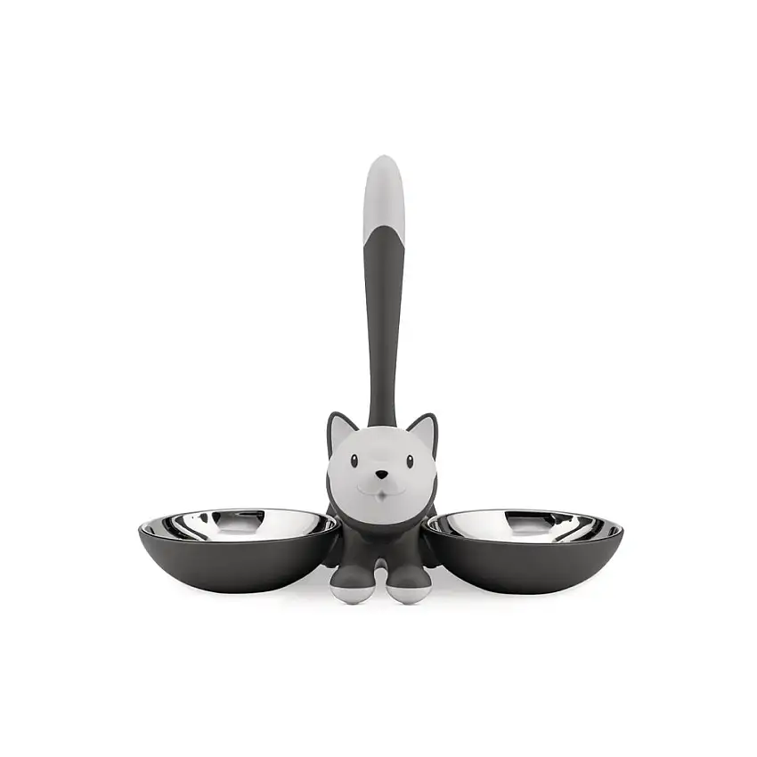 Ciotola per gatti TIGRITO 600 ml, grigio, ALessi