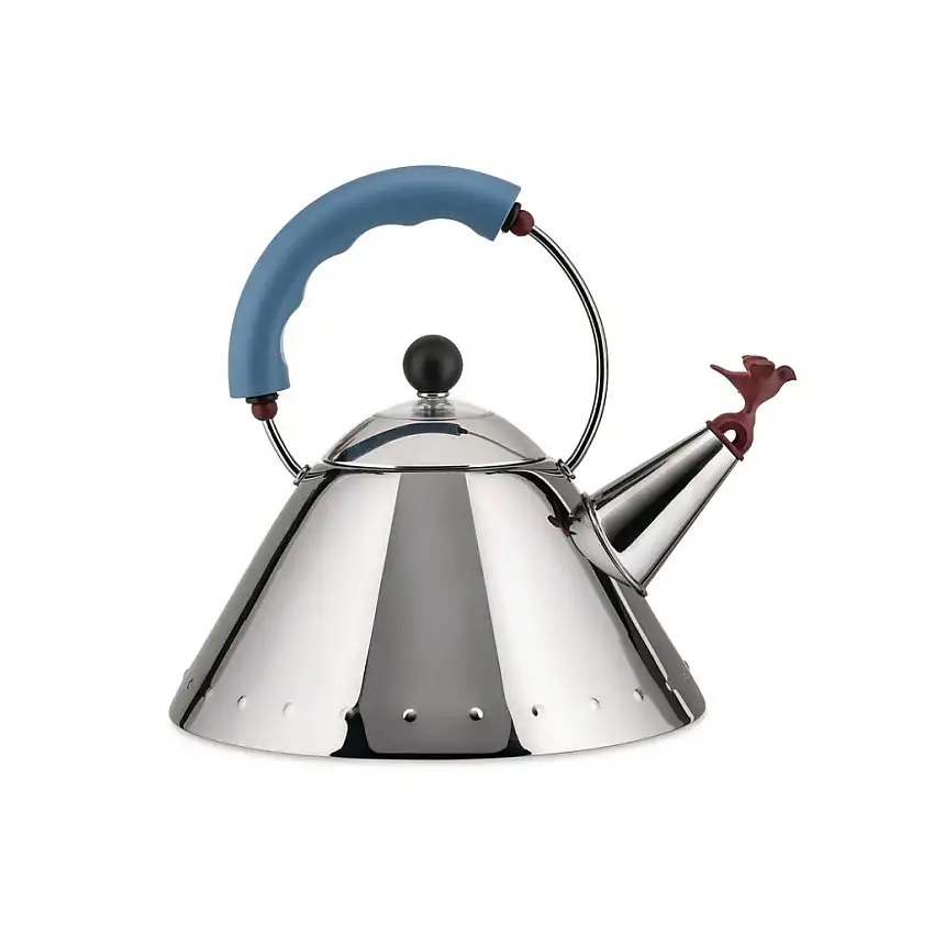Bollitore da cucina 9093 2 l, argento e blu, Alessi