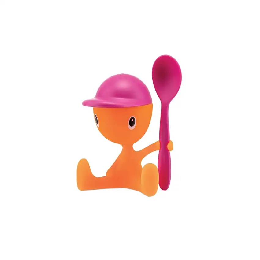 Portauovo CICO, con cucchiaino, rosa, Alessi