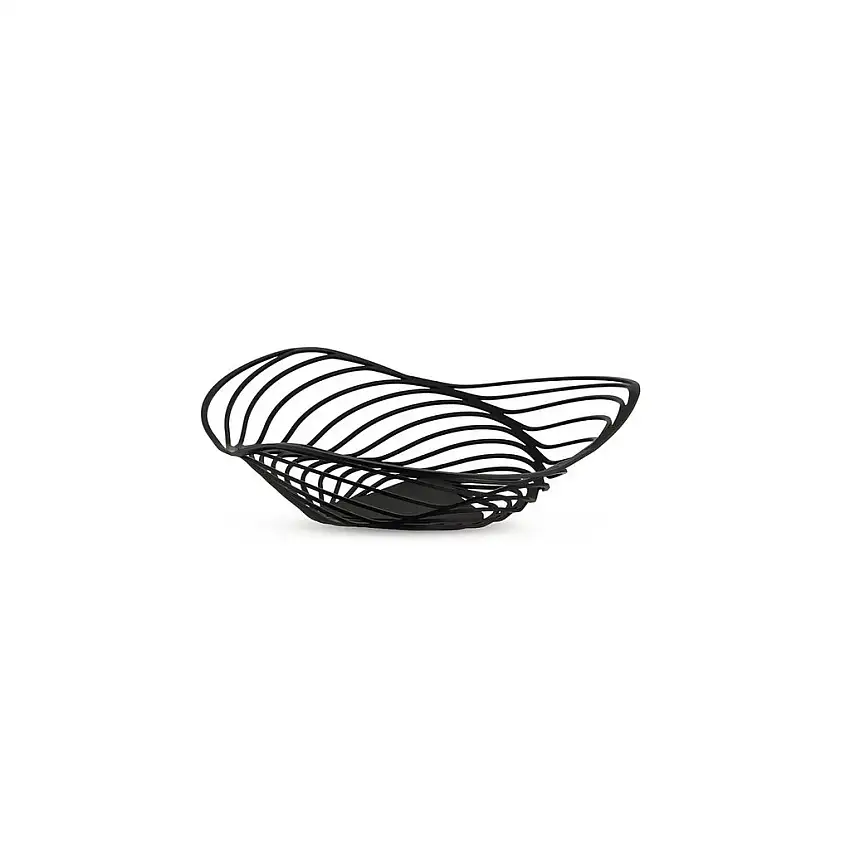 Portafrutta TRINITY 26 cm, nero, Alessi