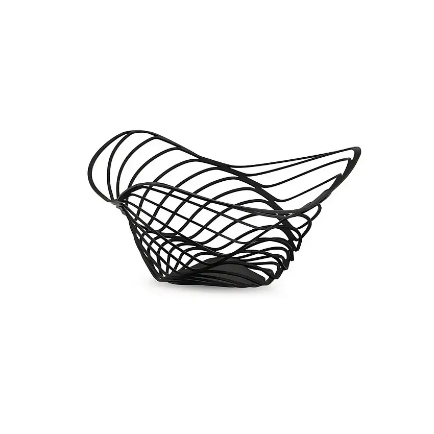 Portafrutta TRINITY 33 cm, alto, nero, Alessi