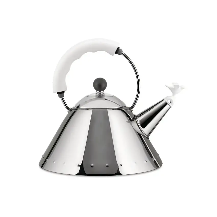 Bollitore per piano cottura 9093 2 l, argento / bianco, Alessi