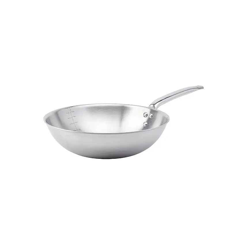 Wok ALCHIMY 32 cm, 4,7 l, acciaio inox, de Buyer