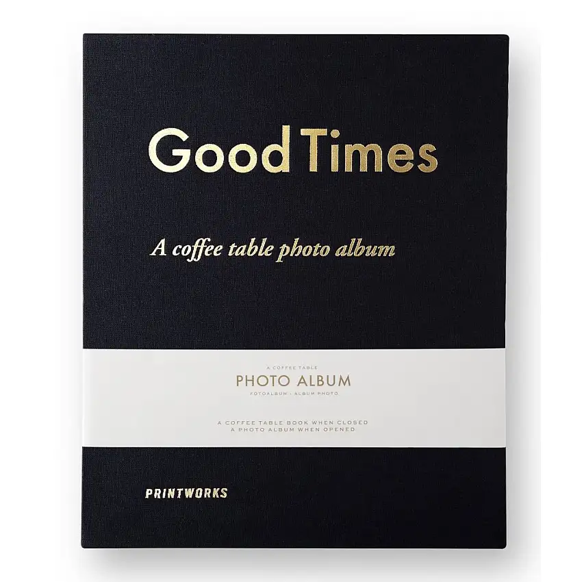 Album fotografico GOOD TIMES, nero, Printworks