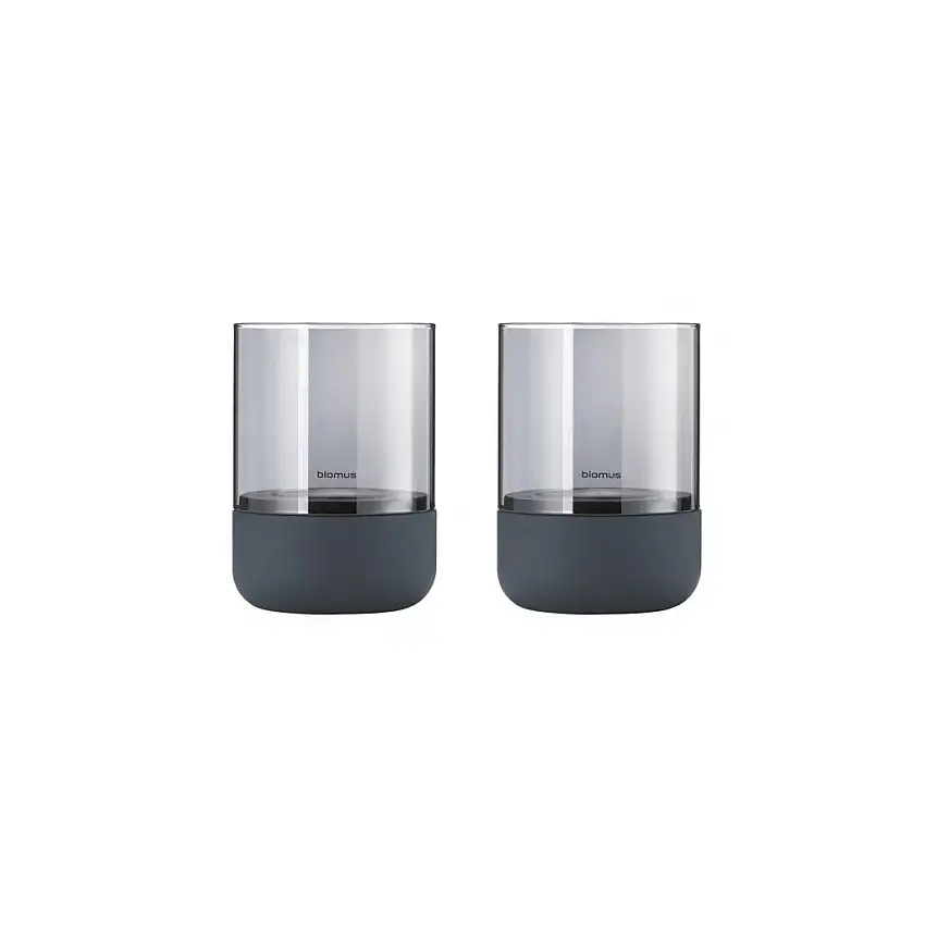 Lanterne CALMA, set di 2 pz, 14 cm, fumè, Blomus