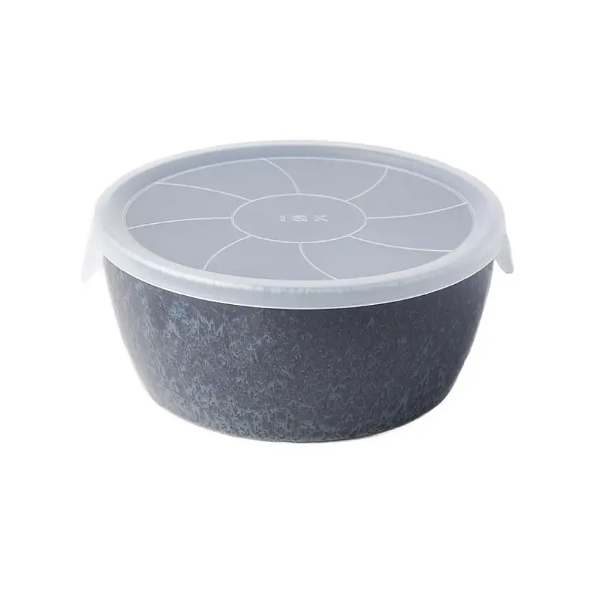 Ciotola BB BLACK 13 cm, 460 ml, con coperchio, MIJ