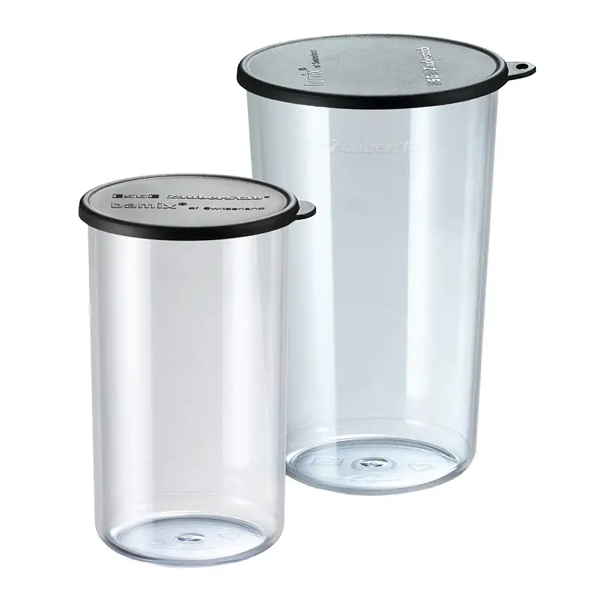 Caraffa graduata, set di 2 pz, 400 ml/600 ml, con coperchio, Bamix