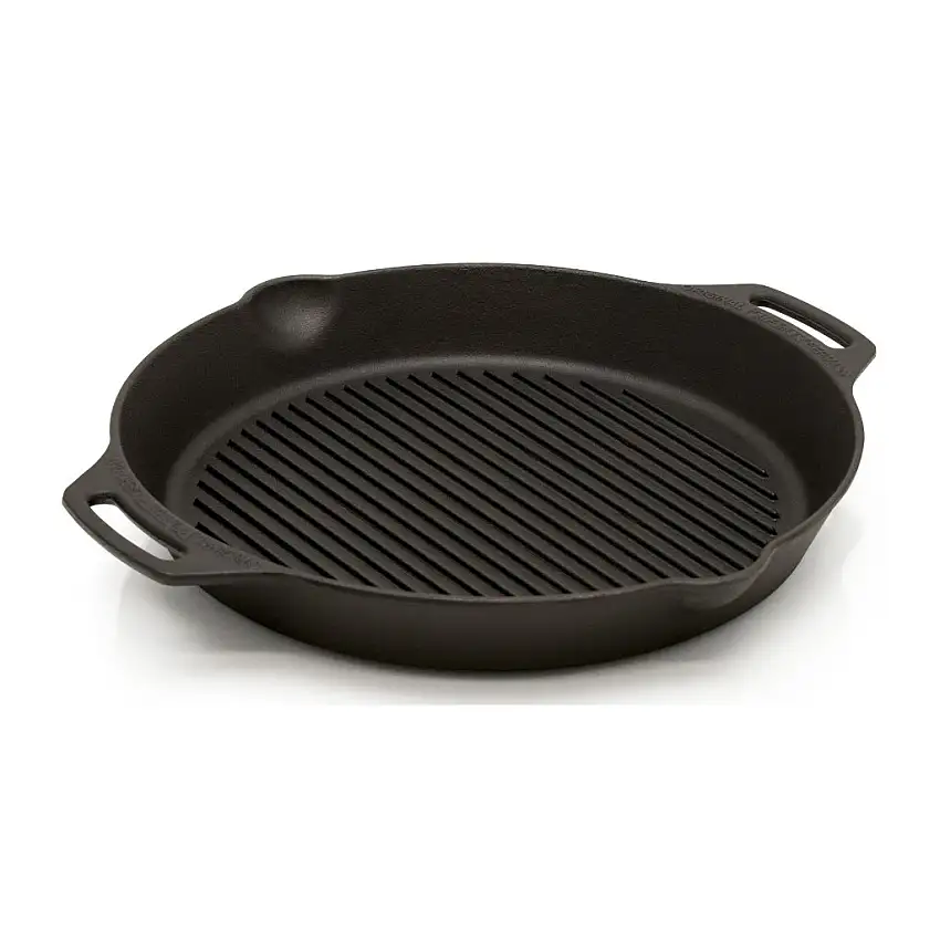 Bistecchiera da esterno GP35 35 cm, due manici, ghisa, Petromax