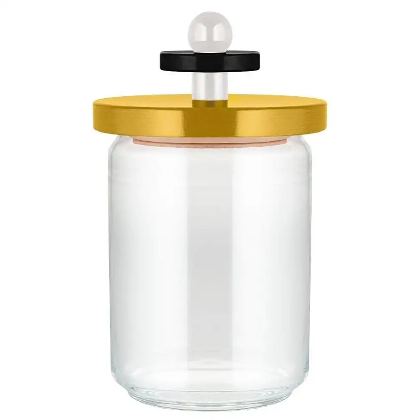 Barattolo da cucina 100 COLLECTION, 1 l, giallo, vetro, Alessi