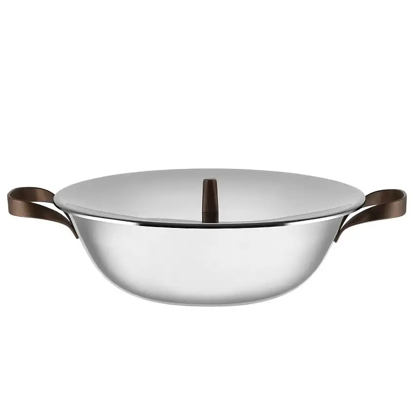 Wok EDO 34 cm, 5,8 l, acciaio inox, Alessi