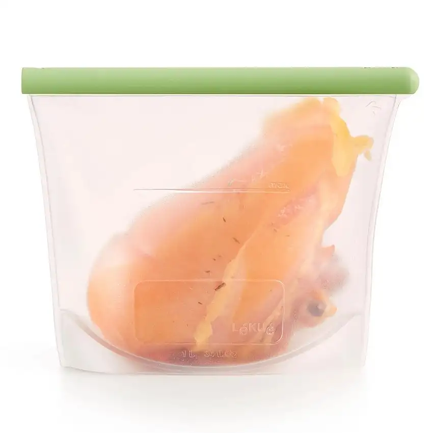 Sacchetto riutilizzabile per alimenti 1 l, verde, Lékué