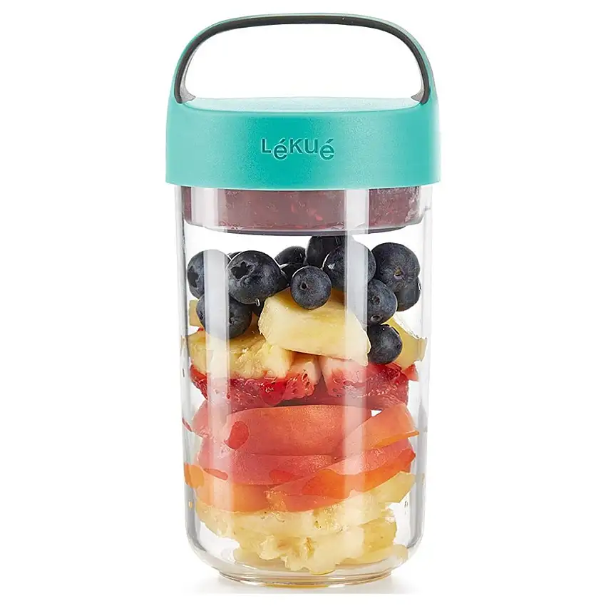 Barattolo per il pranzo VASO TO GO 600 ml, turchese, Lékué