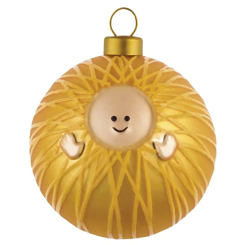 Palla di Natale BAMBINO, oro, Alessi