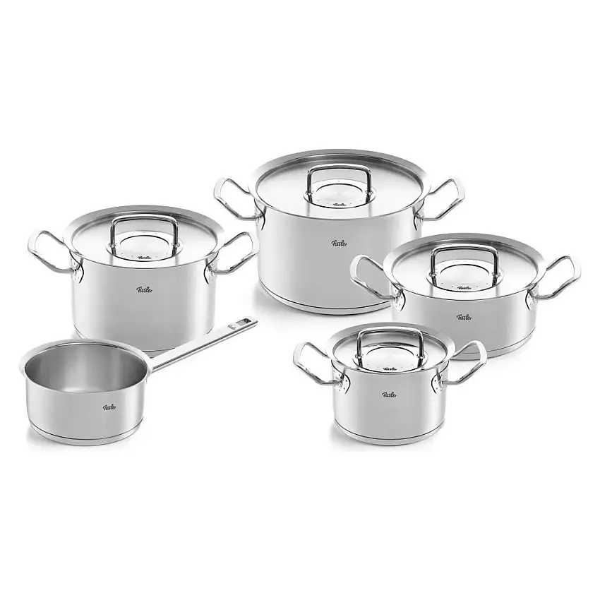 Batteria di pentole ORIGINAL-PROFI COLLECTION, 5 pz, acciaio inox, induzione, Fissler