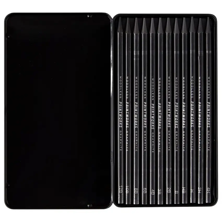 Set matite PRINTWORKS GRAPHITTE, 12 pz, Printworks