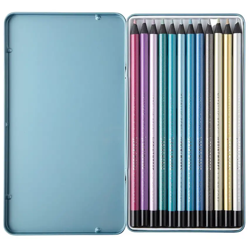 Set matite PRINTWORKS METALLIC, 12 pz, Printworks