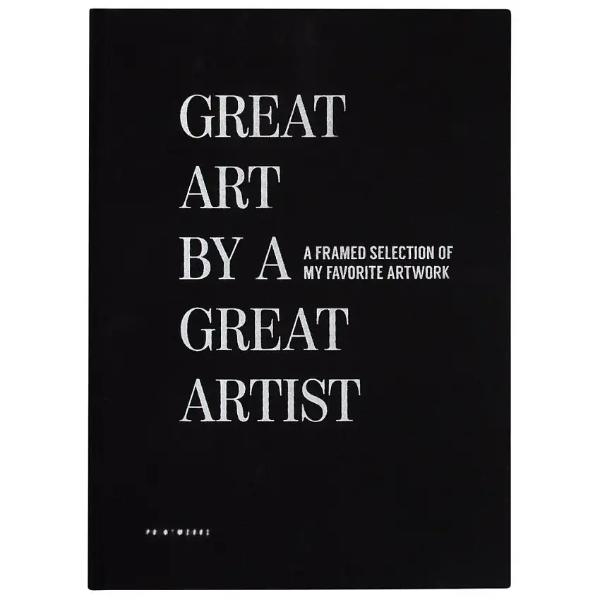 Libro per opere d'arte GREAT ART, nero, Printworks