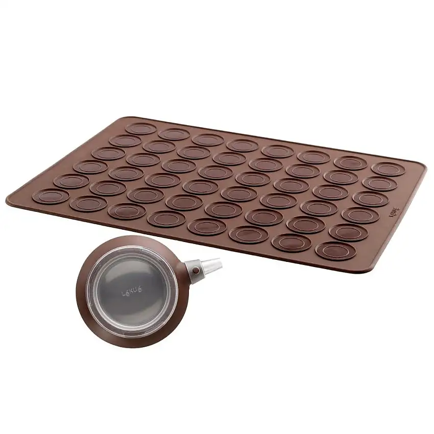 Set da forno per macarons francesi, marrone, Lékué
