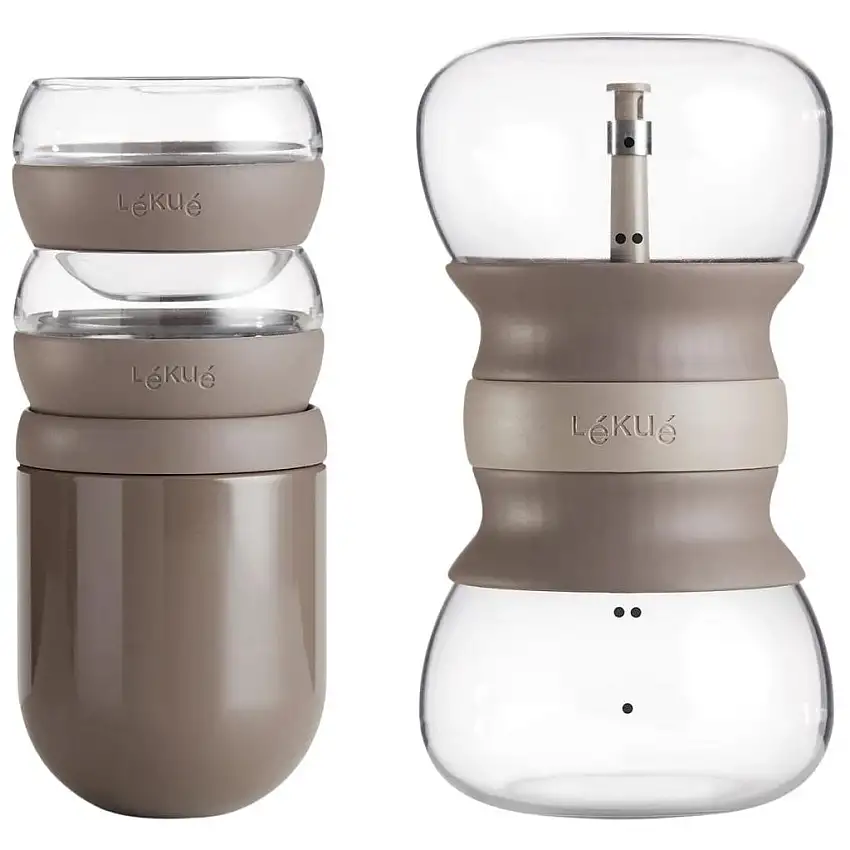 Servizio da tè CALM TEA RITUAL, 5 pz, marrone, Lékué