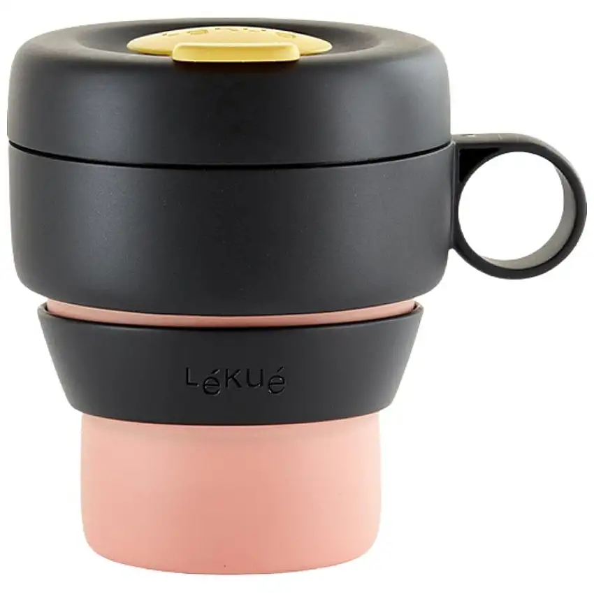 Tazza da viaggio MUG TO GO, 350 ml, corallo, Lékué