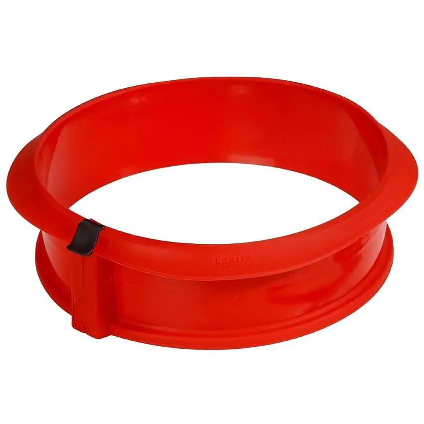 Tortiera tonda 23 cm, rossa, silicone, Lékué