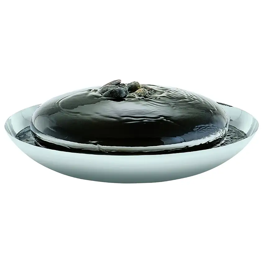 Fontana d'acqua per interni SPRING 40 cm, argento, Philippi