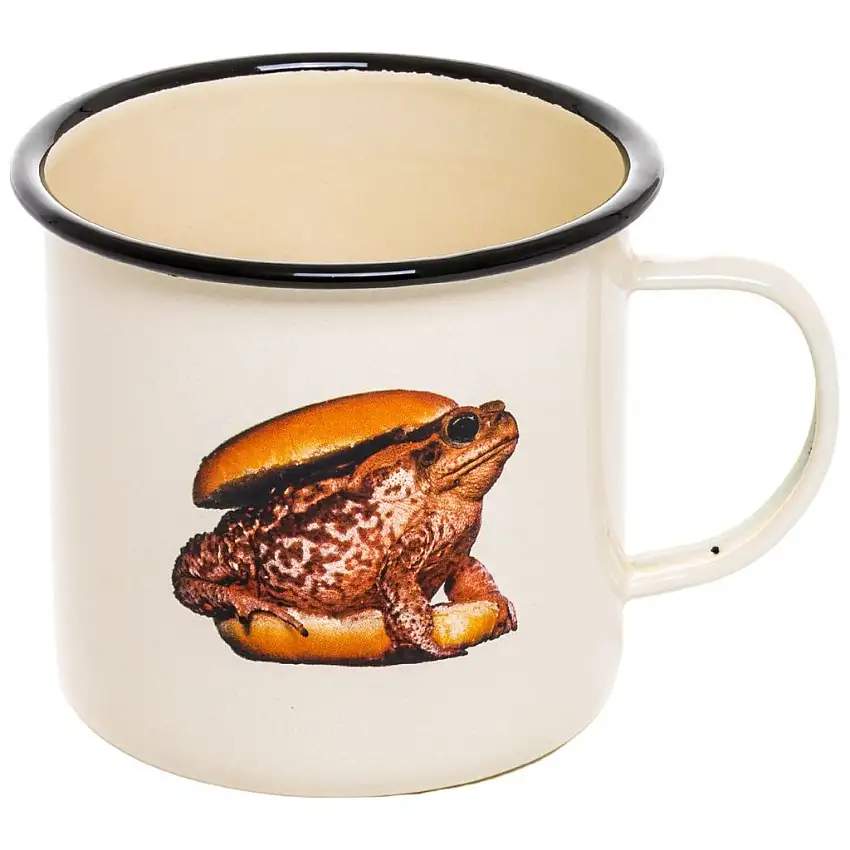 Tazza TOILETPAPER TOAD 10 cm beige, smaltata, Seletti