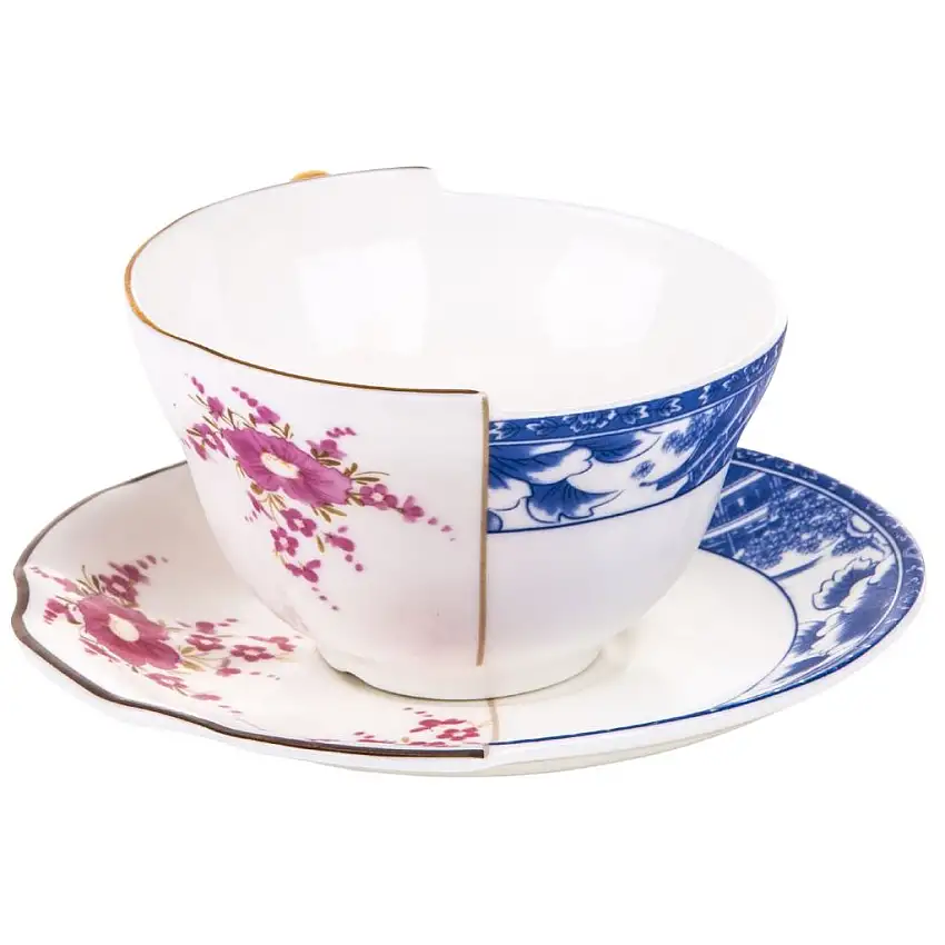 Tazza da tè con piattino HYBRID ZENOBIA, Seletti