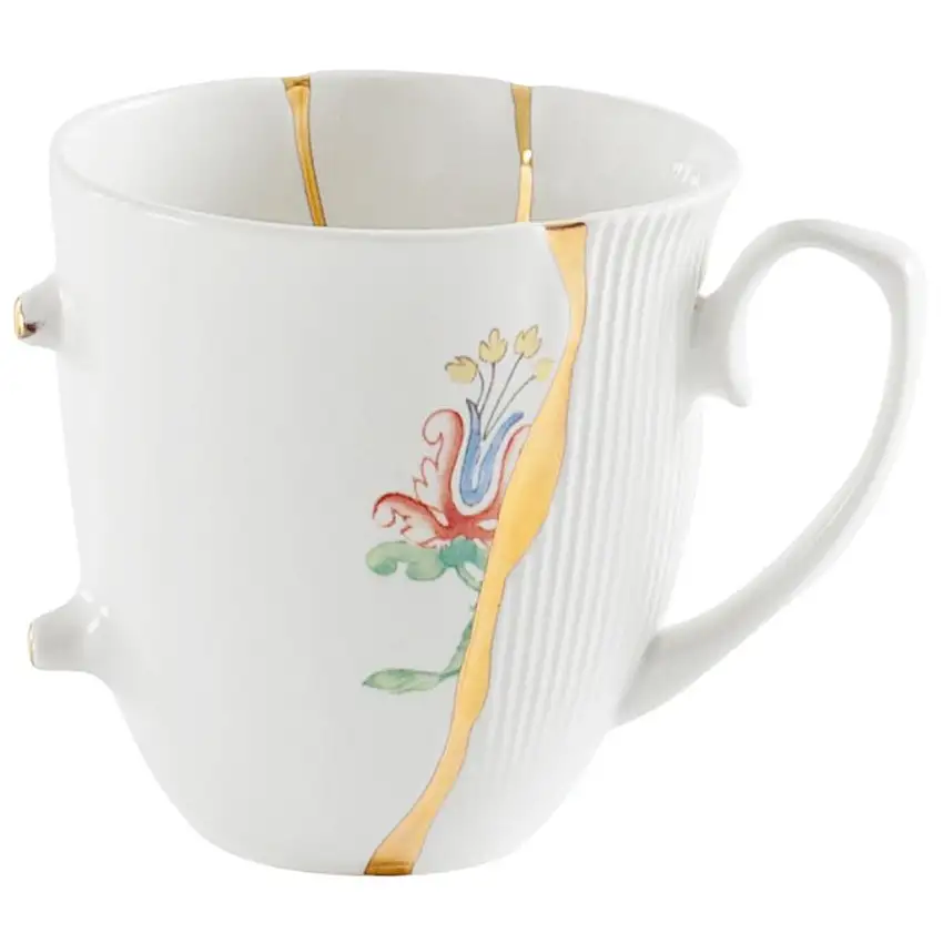 Tazza da tè KINTSUGI 2, bianco, Seletti